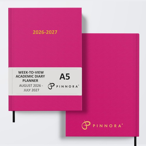 Deep pink academic diary - academic,