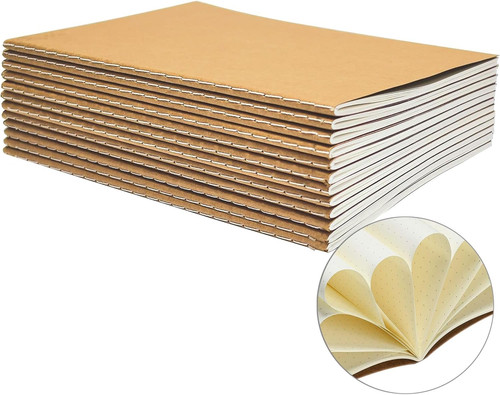 Pack dot notebooks kraft - a5,