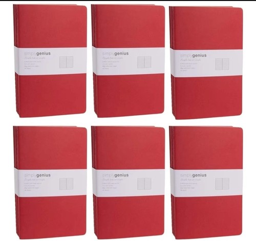 Red lined notebook - a5,