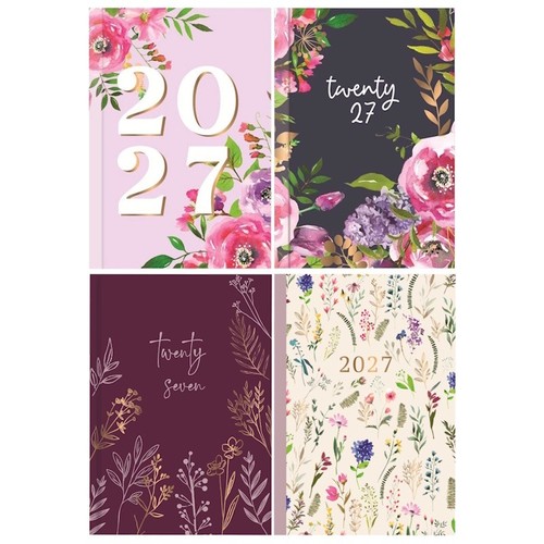 2027 week view diary - week,