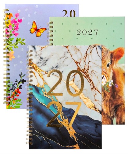 2027 diary week view - 2027, a5