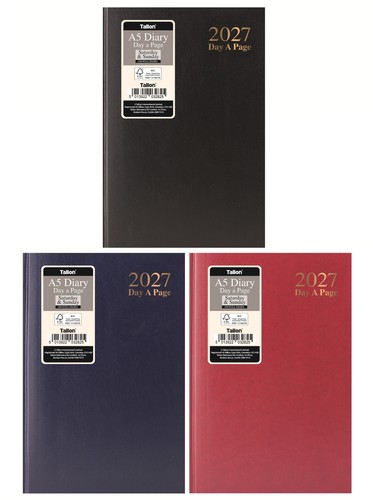 2027 diary day - a5,