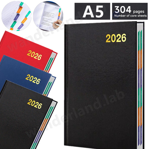 2026 diary page day week - a5, day/week