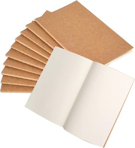 Pack blank notebooks - 10, a5