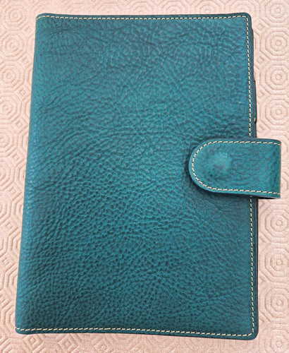 Teal handmade leather - handmade, a5