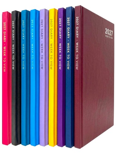 2027 week view diary - a5,