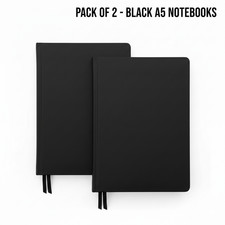 A5 Notebook, 2 Pack Notebook